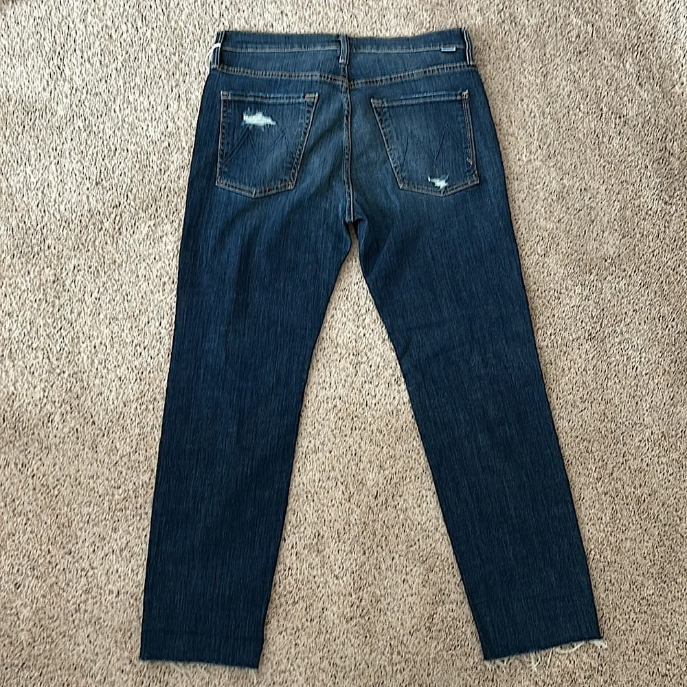 Mother NWT The Scrapper Cuff Ankle Fray Wicked Wildflowers Jeans Pants *Sz 29* - Picture 6 of 10